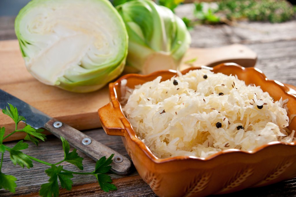 8 Probiotic Rich Foods To Help Your Gut Health Flourish - Sauerkraut - Swolverine