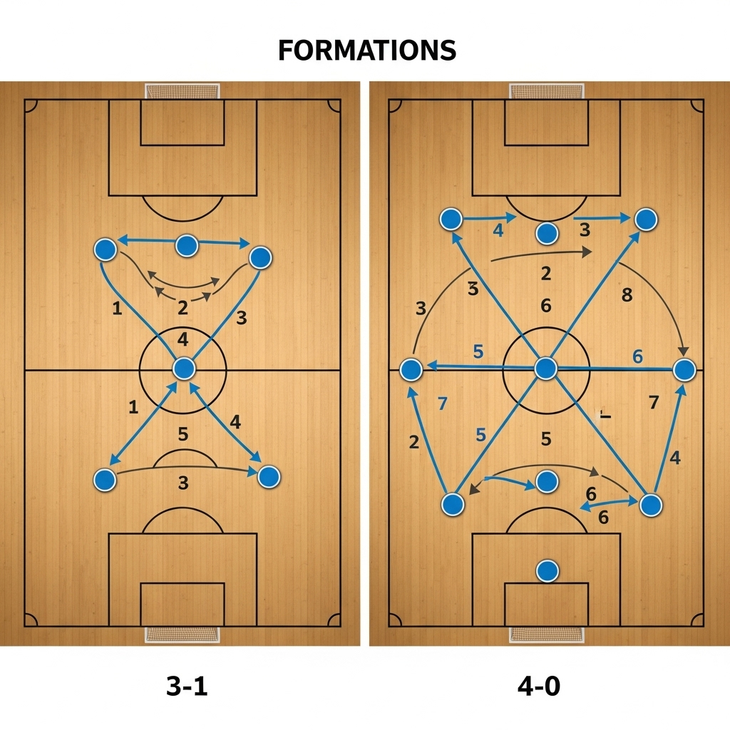 Analisis taktik tim dalam pertandingan futsal
