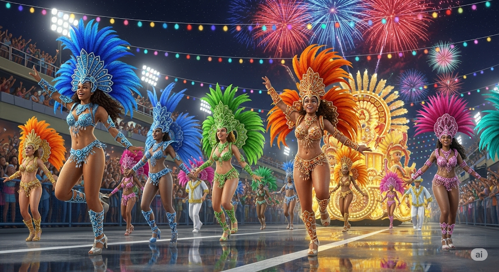 Slot bertema karnaval jalanan Brazil